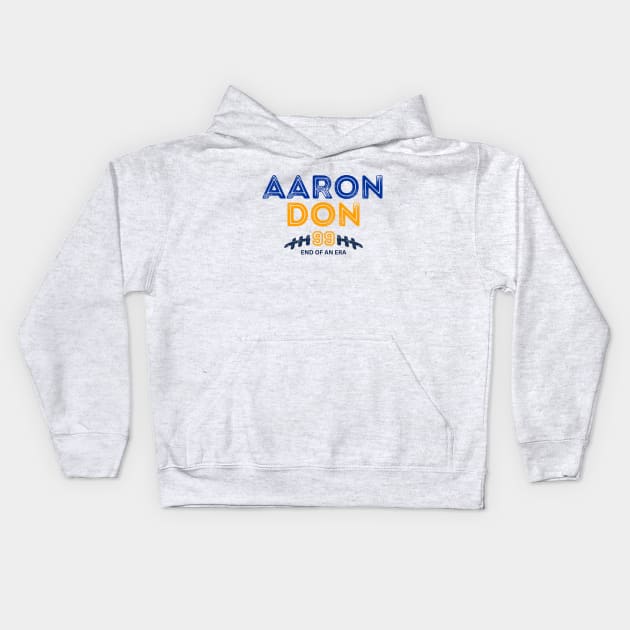 AARON DON 99 END OF AN ERA Kids Hoodie by Lolane